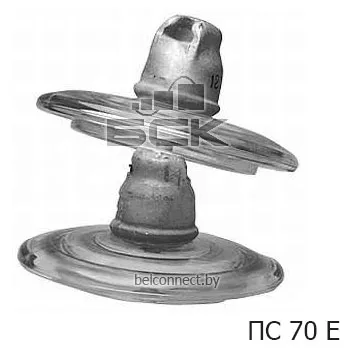  Подвесной стеклянный изолятор типа ПС 70E — цена и фото