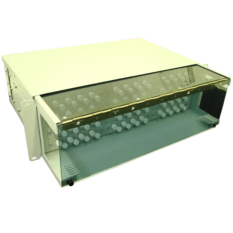 Кросс оптический с пластиковой шторкой в стойку 24, 48, 96 портов — цена и фото