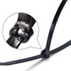 Стяжки кабельные повышенной прочности со стальным зубом чёрные — цена и фото