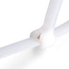 Стяжки кабельные повышенной прочности со стальным зубом белые — цена и фото