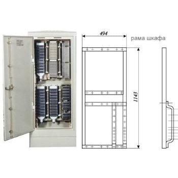 Шкаф распределительный телефонный ШР-600-2М  — цена и фото